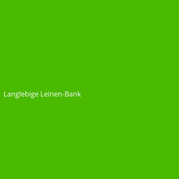 Langlebige Leinen-Bank