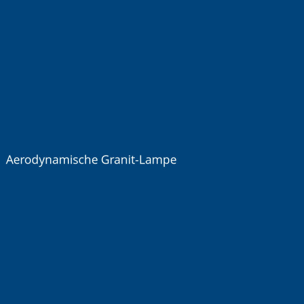 Aerodynamische Granit-Lampe