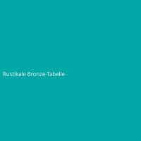 Rustikale Bronze-Tabelle